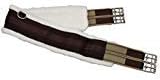Fleece English Girth with Double Elastic: 30" to 58"