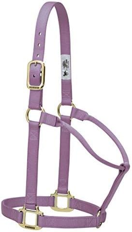 Weaver Equine Nylon Horse Halter, Triple-Ply Cheek Design, Original Non Adjustable Halters for Horses, Equine Tack,Average Size, Black