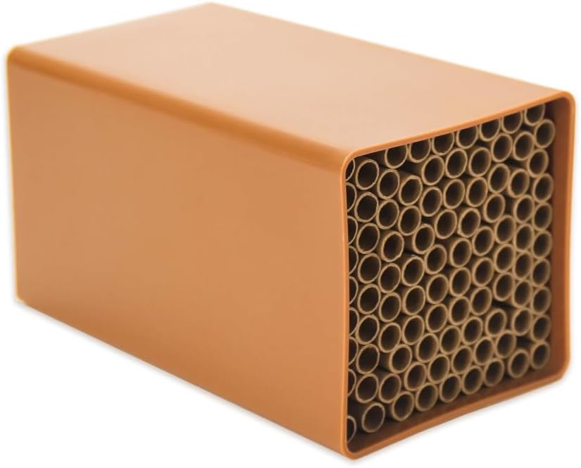 1 Set Cardboard Bee House Nesting Tubes - 6" Long X 5/16" Diameter Tube for Mason Solitary Bees - for Filling Insect Hotels and Bug Houses