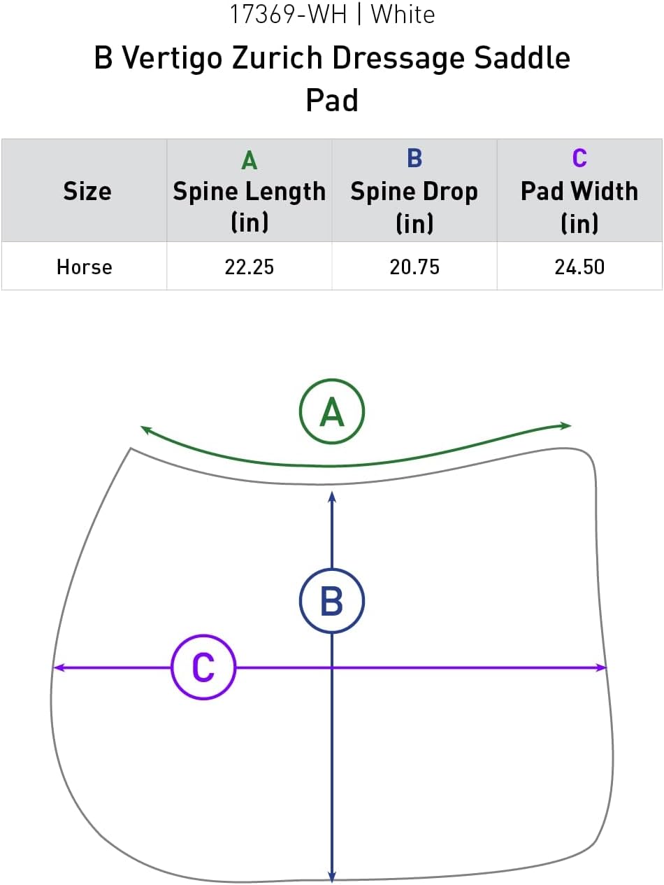 Zurich Quilted Quick-Dry Dust-Resistant Dressage Saddle Pad