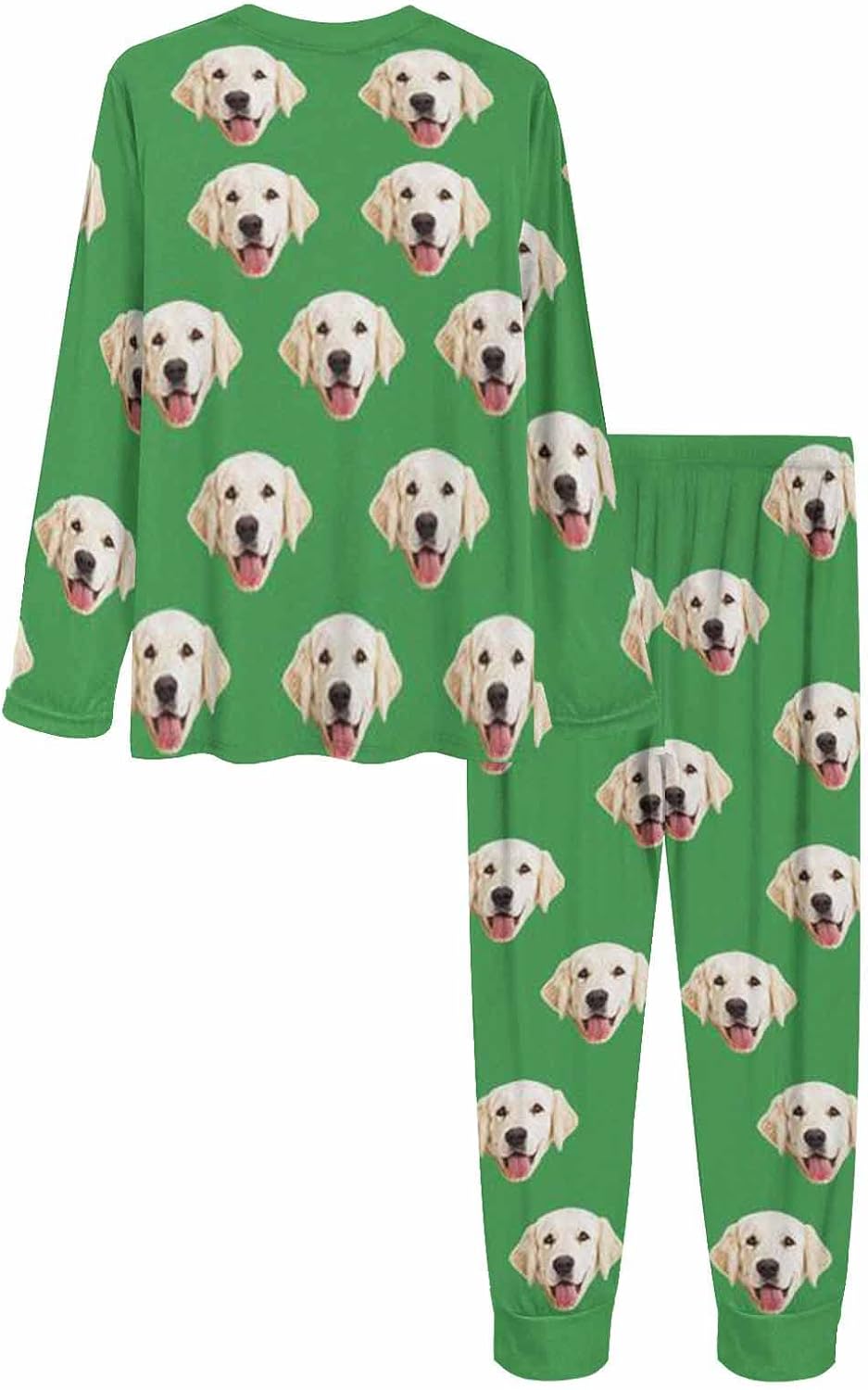 MyPupSocks Custom Face Pajamas Sets for Women, Personalized Photo Sleepwear XS-XXL