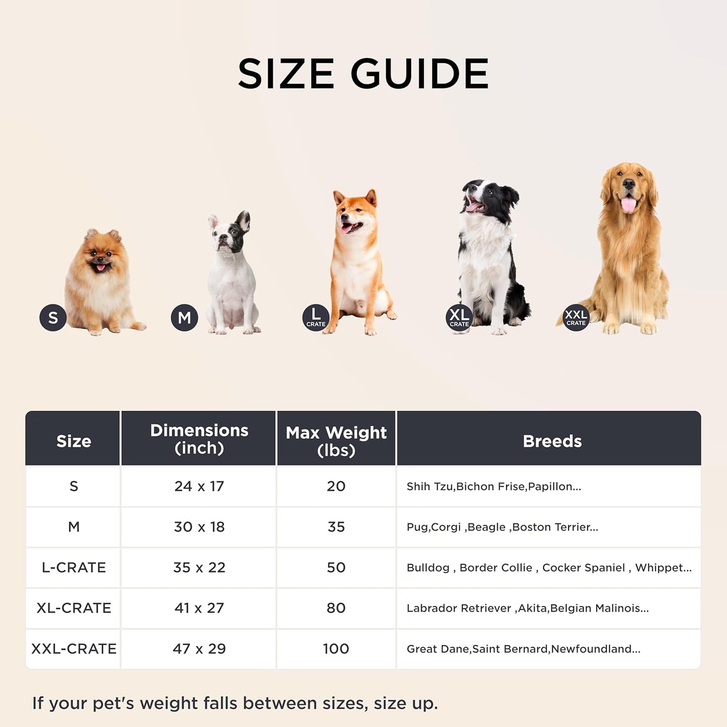 Bedsure Dog Bed Medium Size Dog - Orthopedic Pet Beds with Removable Machine Washable Cover, Egg Crate Foam Puppy Pad, Suitable for Pet Up to 35 lbs, 29"x18"