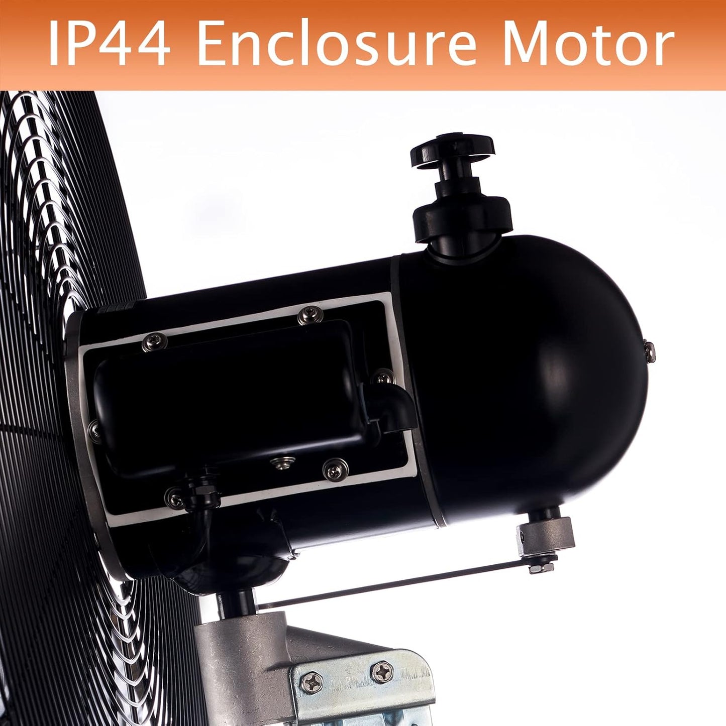 HiCFM 24" Oscillating Wall Fan, 8900 CFM High Velocity Industrial Wall Mounted Heavy Duty Shop Fans with 3 Speed Settings 80° Oscillation for Outdoor Commercial Garage Warehouse workshops Factory