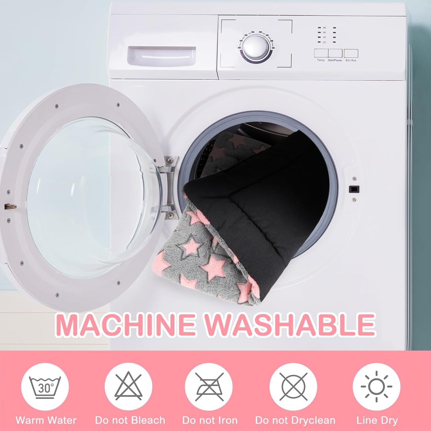 4 Pcs Washable Dog Crate Mat Kennel Pad Replaceable Reversible Pet Bed Pad for Crate Pet, Sleeping Mat for Small, Medium, Large Dog Machine Washable(18 x 24 x 1.6 Inch,Colorful)