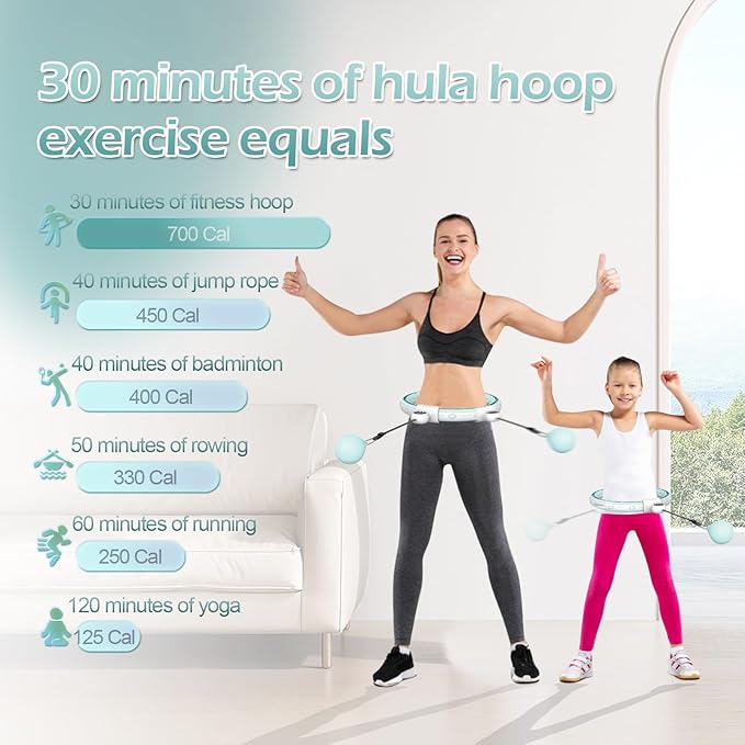 EPEHSPORT Silent Infinity Smart Hoops with Counter 22"-44" 2 in 4 Abdomen