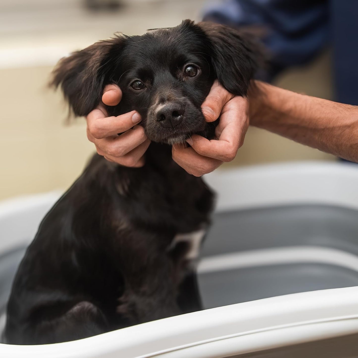 Smoochie Collapsible Pet Bathtub & Washing Station – Portable, Space-Saving Tub for Dogs & Cats, Indoor & Outdoor Grooming