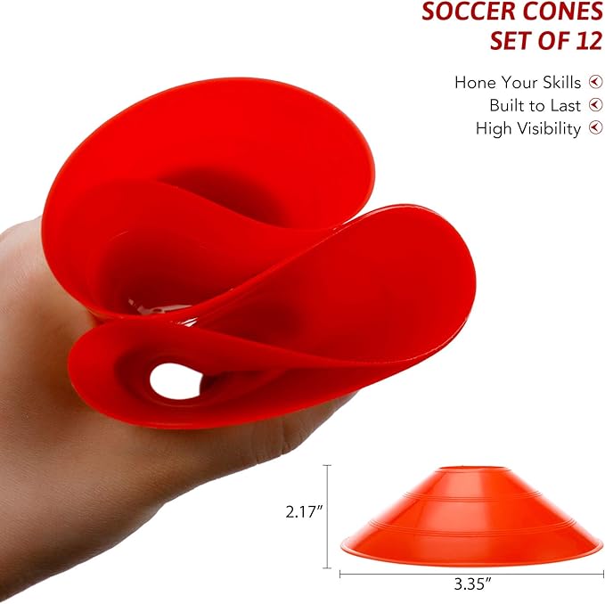 Portable Soccer Goal Set: 12x6 ft Soccer Goal 12 Soccer 12 Sport