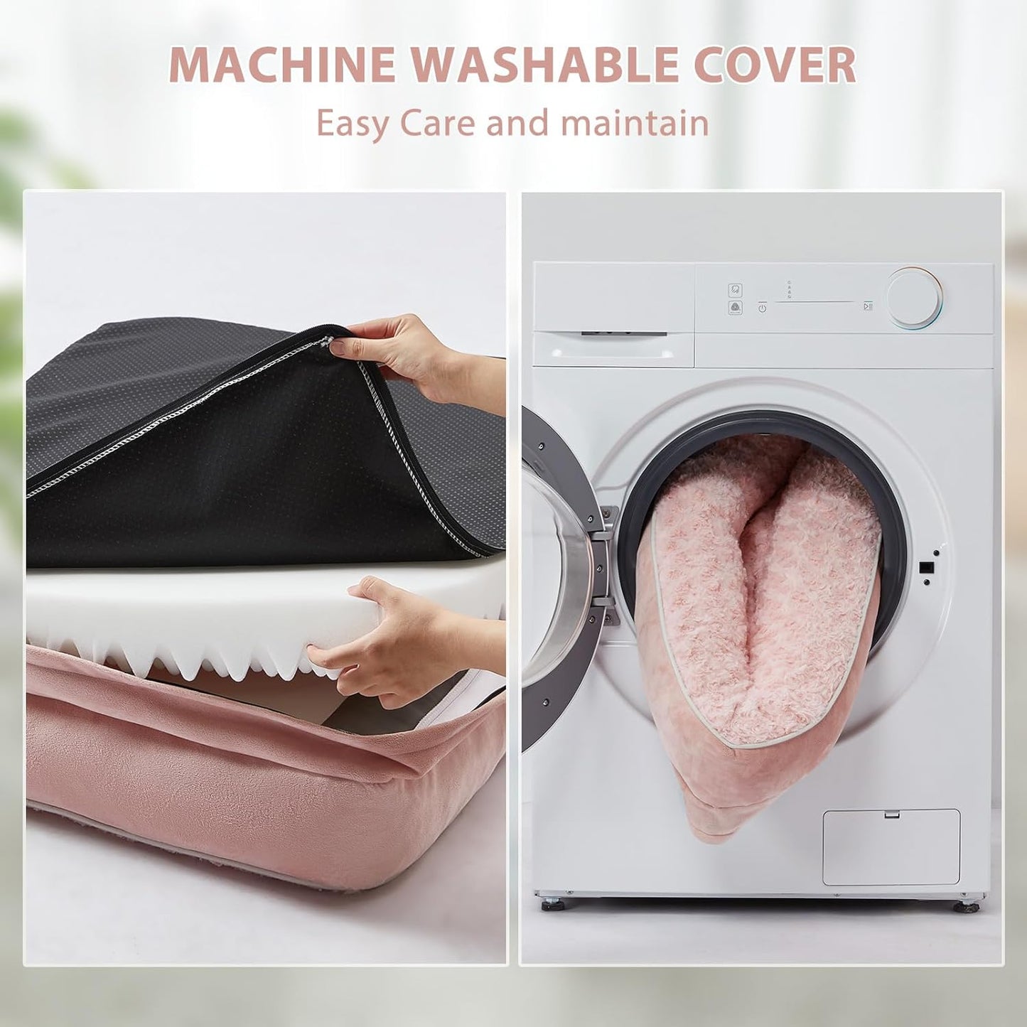 BFPETHOME Orthopedic Dog Beds for Large Dogs-Waterproof Sofa Dog Bed with Removable Washable Cover, Large Dog Bed with Waterproof Lining and Nonskid Bottom,Pet Bed for Large Dogs