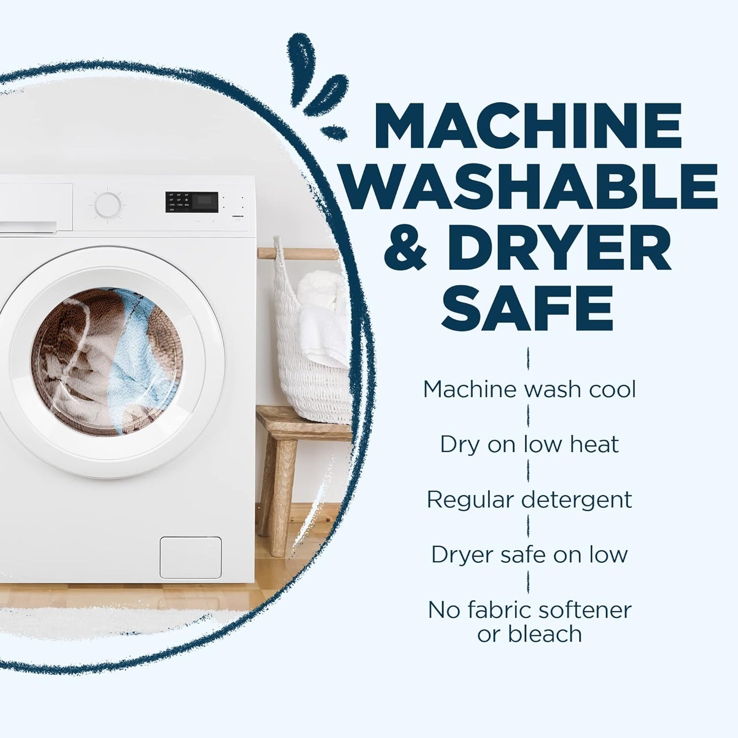 Soggy Doggy Super Shammy Dog Towel - Microfiber Chenille Towel for Drying Dogs and Cleaning Paws - Fast Drying with Hand Pockets for Ease (Navy Blue, 31” x 14”)