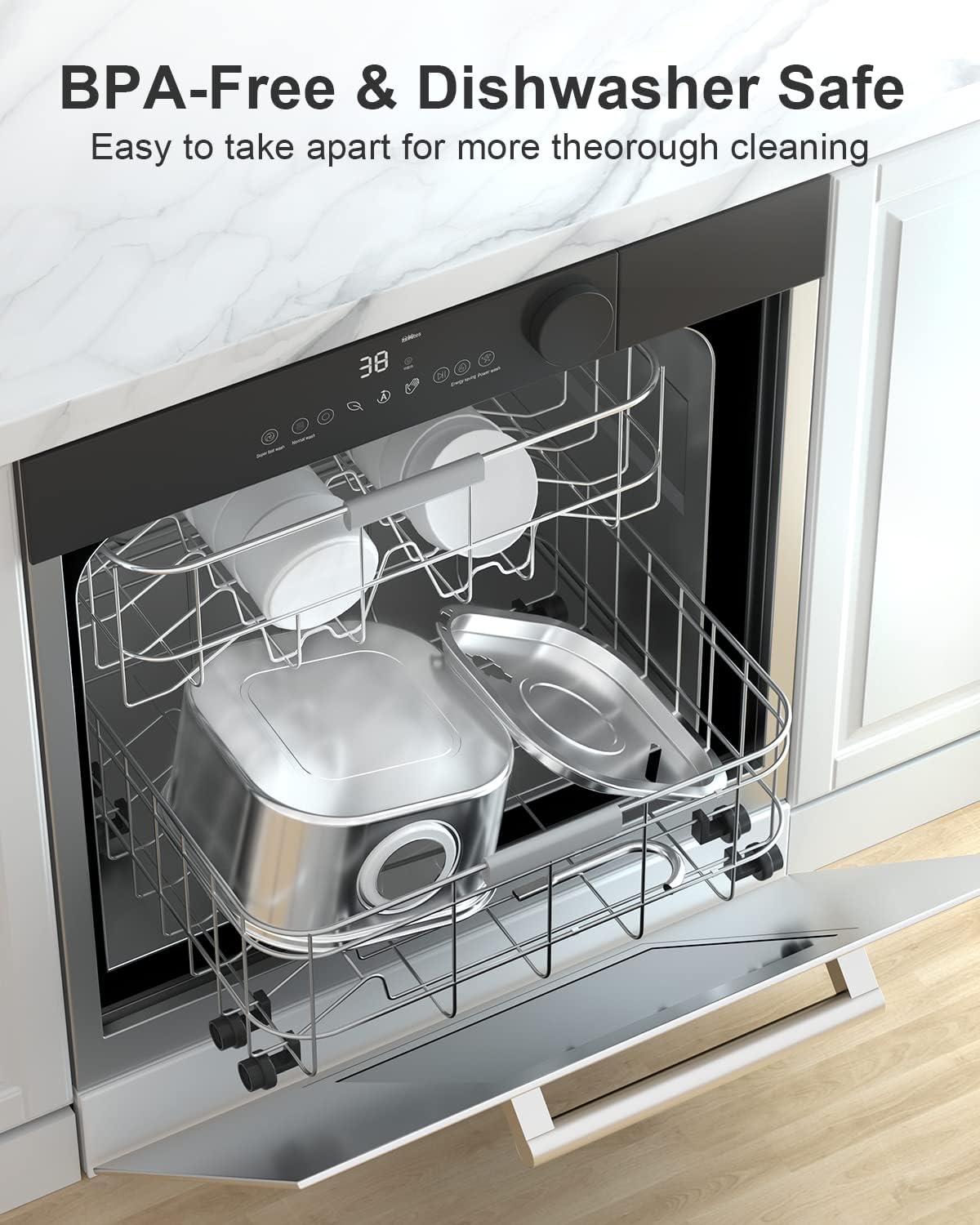 Cat Water Fountain, 3.2L/108oz Stainless Steel Pet Water Fountain, cat Fountain with Super Quiet &Transparent Window Design- Water Fountains for Cats Indoor