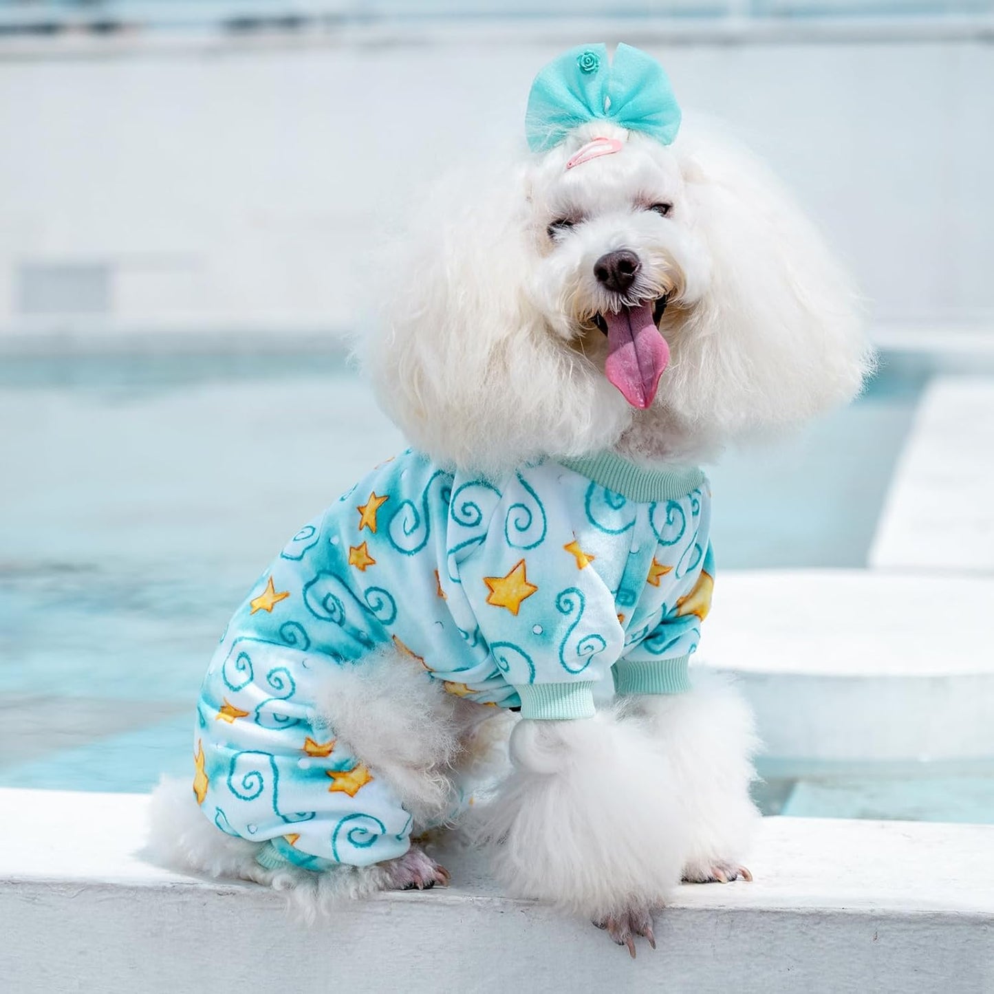 CuteBone Small Dogs Outfit Soft Puppy Onesies Pjs Dog Pajamas Pet Coat Cat Apparel Comfy Doggie Jumpsuit Bodysuit for All Seasons P279S