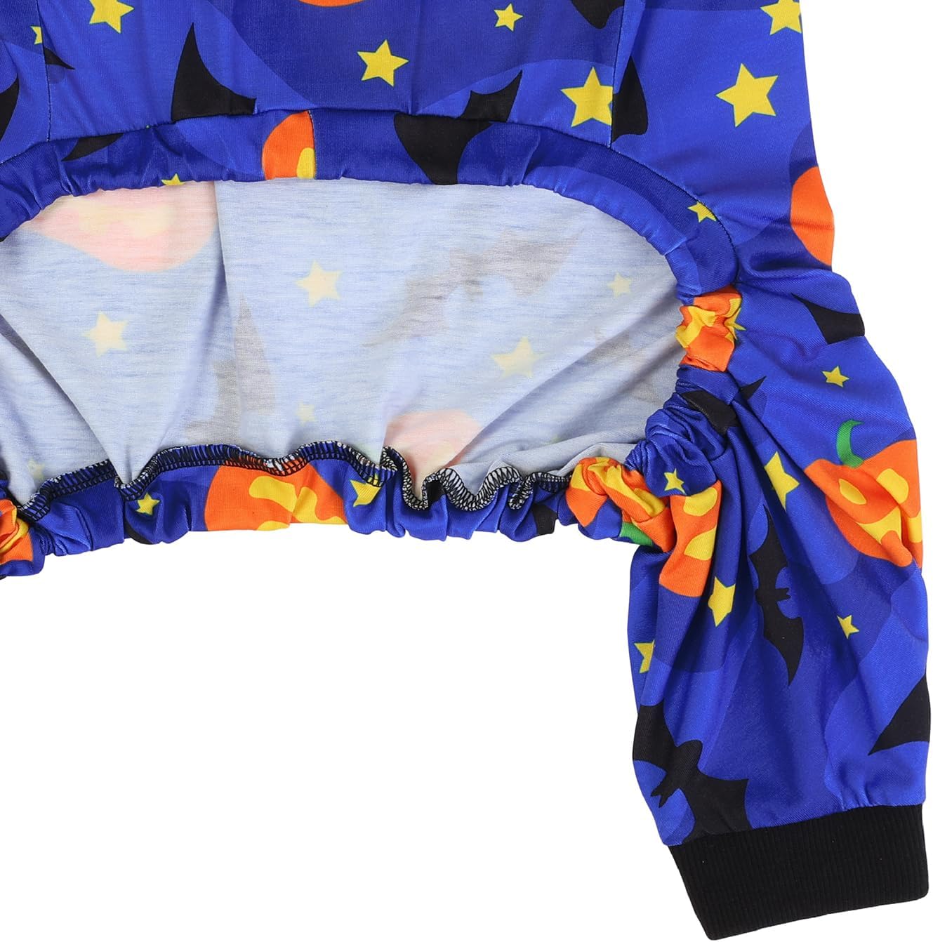 HDE Dog Pajamas One Piece Jumpsuit Lightweight Dog PJs Shirt for M-3XL Dogs Starry Pumpkins - XL
