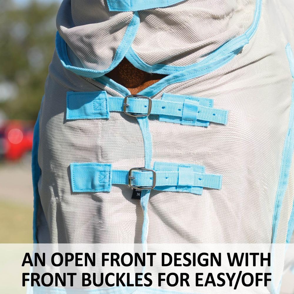 Schneiders Cooling Soft Interlock Mesh II Horse Fly Sheets | 300D Cooling Fabric | 80% UV Protection | SilverTek Lining | Reflective Stripes