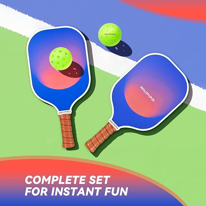 niupipo Pickleball Paddles 4.72In Grip,