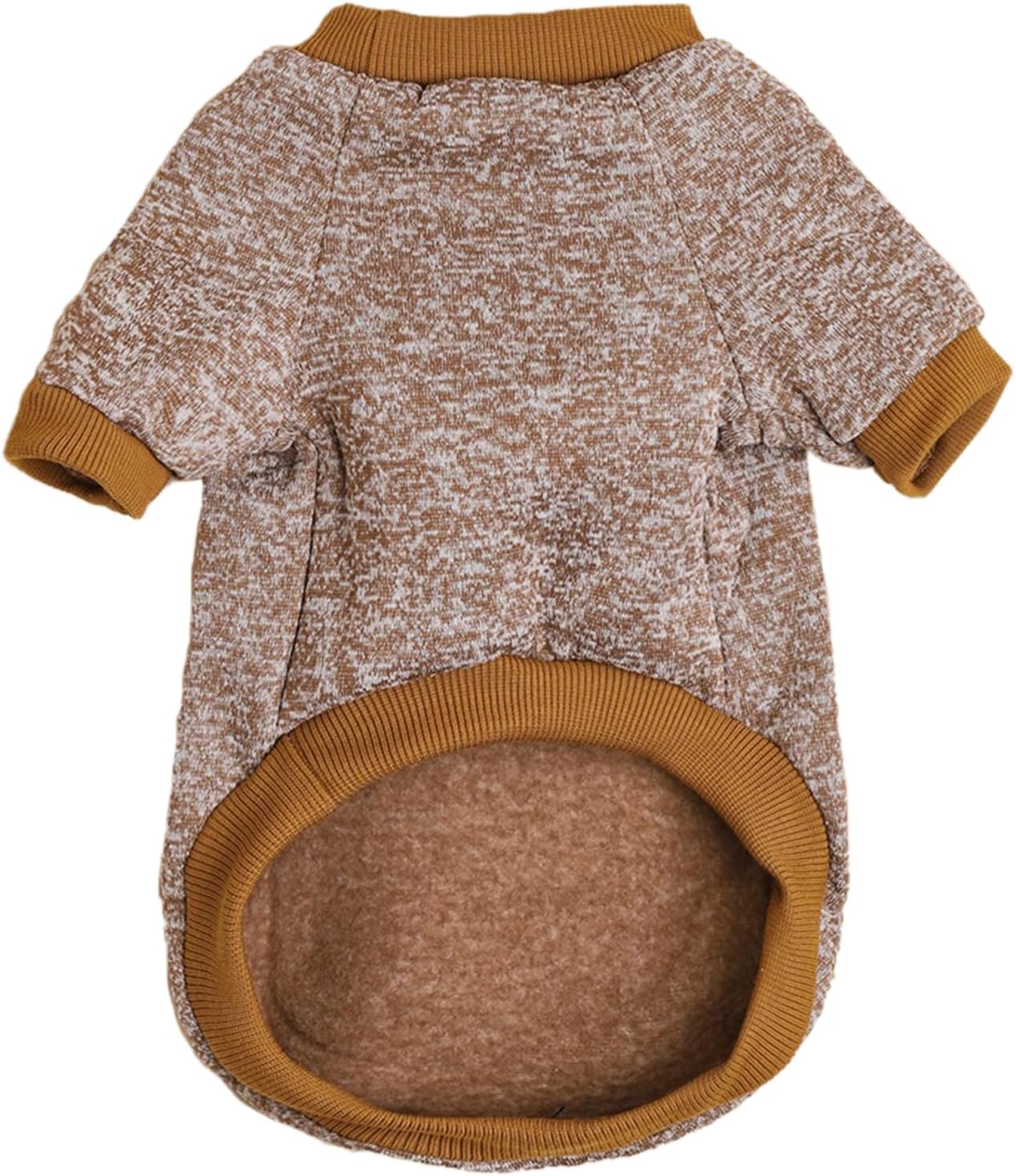 Jecikelon Dog Clothes Dogs Sweater Soft Puppies Clothing Winter Puppy Sweaters Warm Outfit for Dogs Small XXS XS Cat Apparel (XX-Small, Khaki)