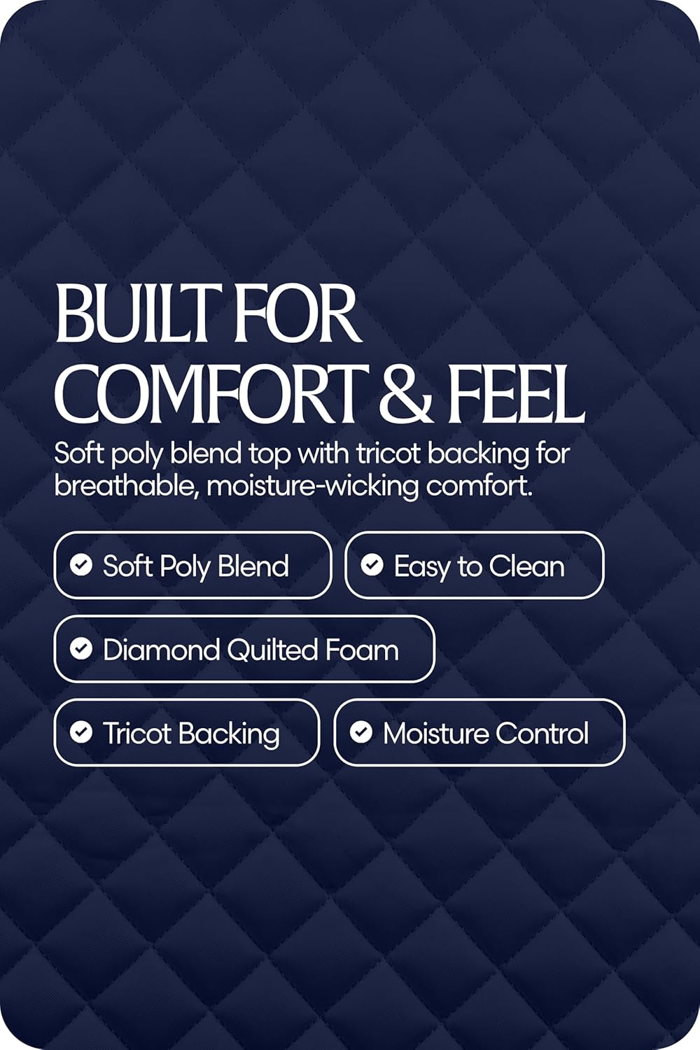 Equinavia Harstad Dressage Saddle Pad | Classic & Durable | Moisture-Wicking Tricot Backing