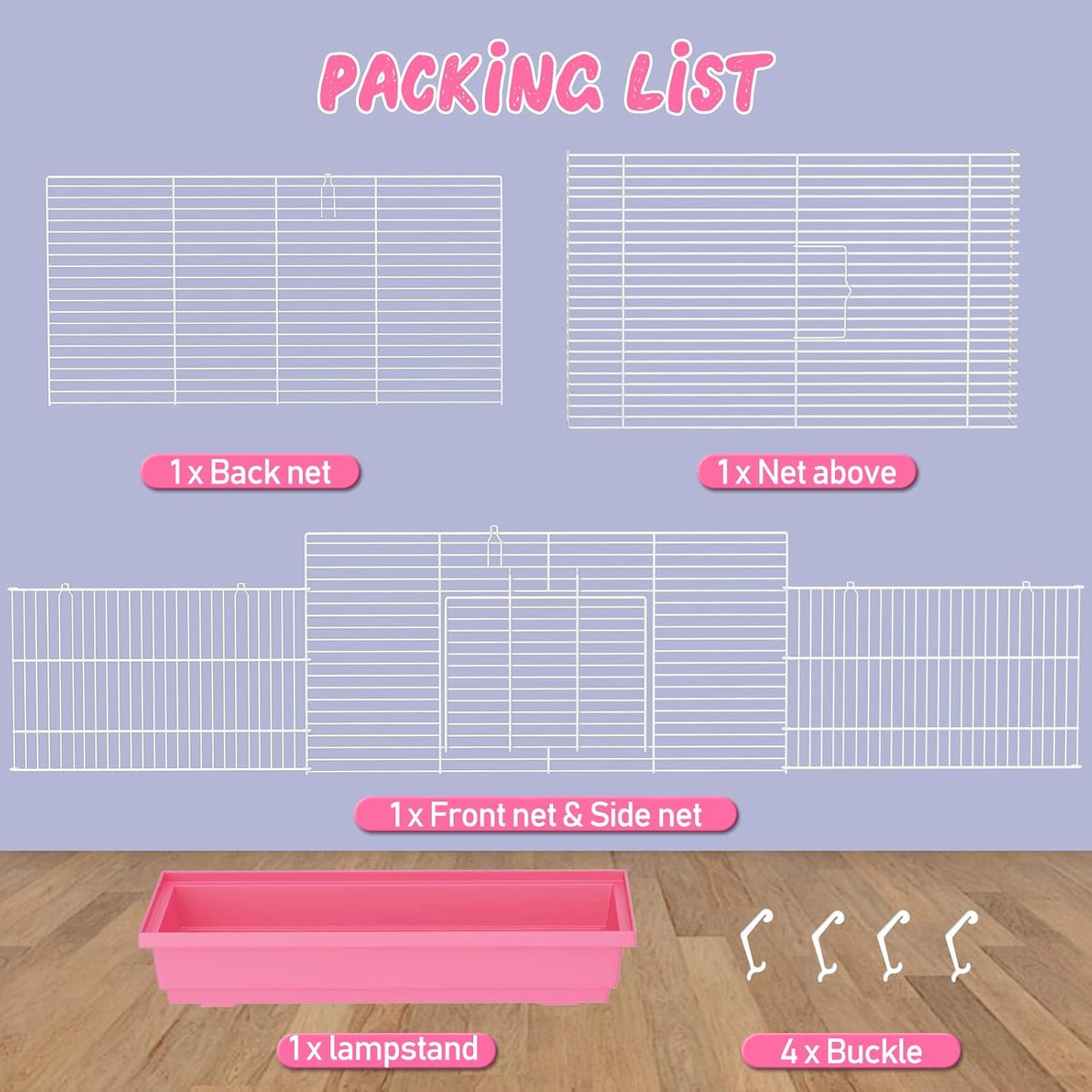 Hamster cage for Hamsters, Gerbils, mice, Rats, Small Guinea Pigs and Other Small Animals.