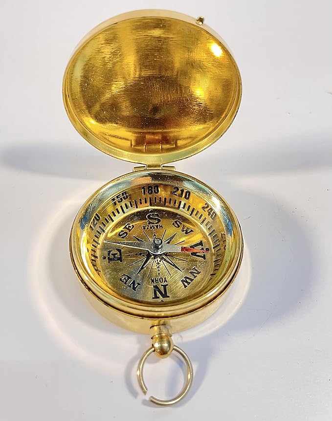 Pocket Watch Flip-Open Compass Camping Hiking Compass Outdoor