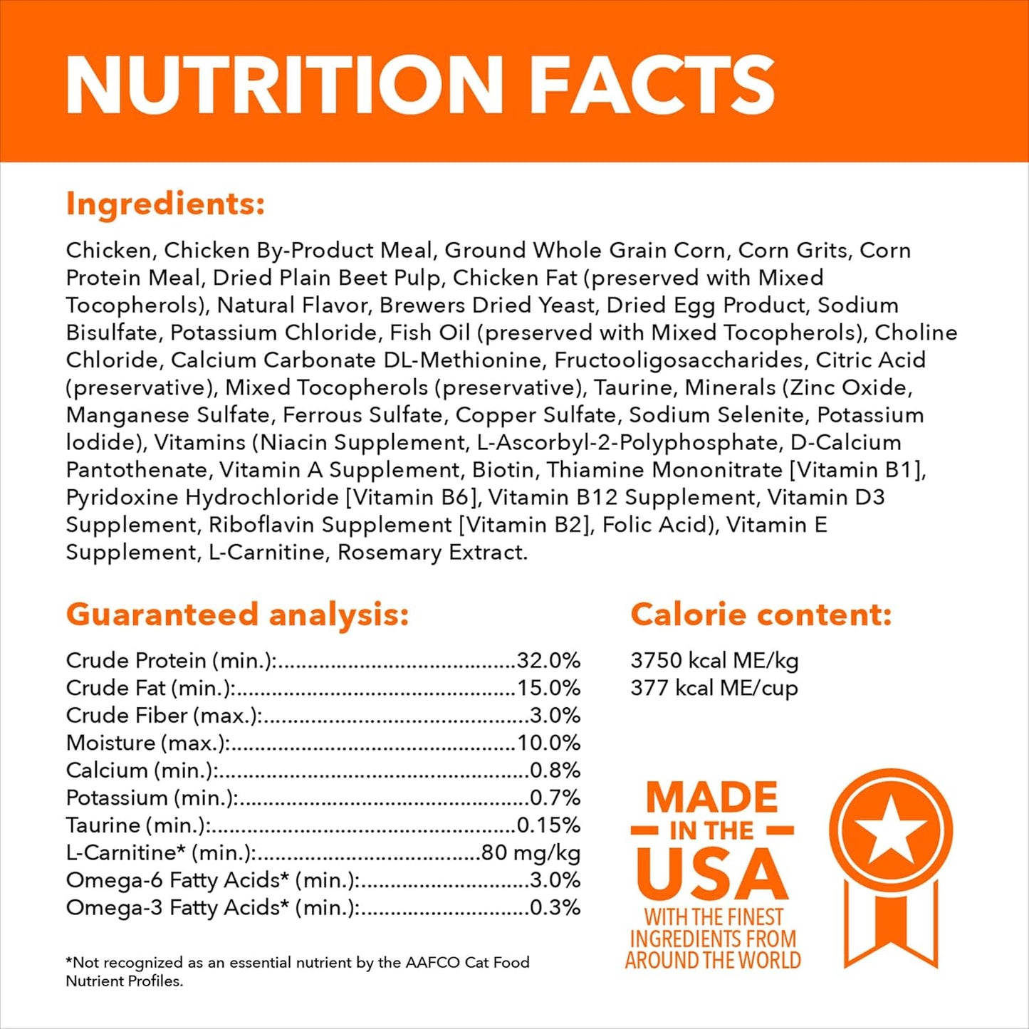 IAMS Proactive Health Adult Healthy Dry Cat Food with Chicken, 3.5 lb. Bag