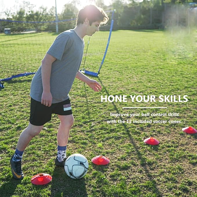 Portable Soccer Goal Set: 12x6 ft Soccer Goal 12 Soccer 12 Sport
