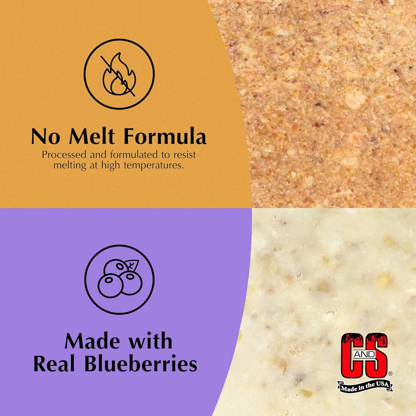 C&S Suet Variety Value Pack, Peanut Delight Dough & Berry Treat 24 Pack