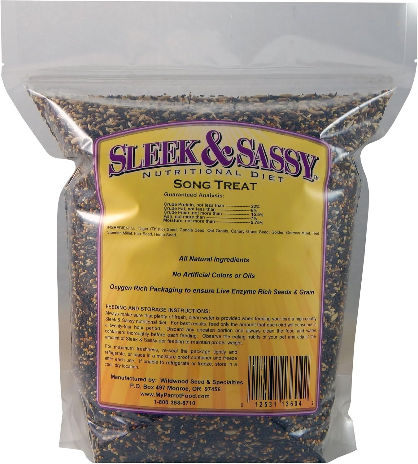 SLEEK & SASSY Song Bird Treat for Finches and Canaries (4 lbs.)