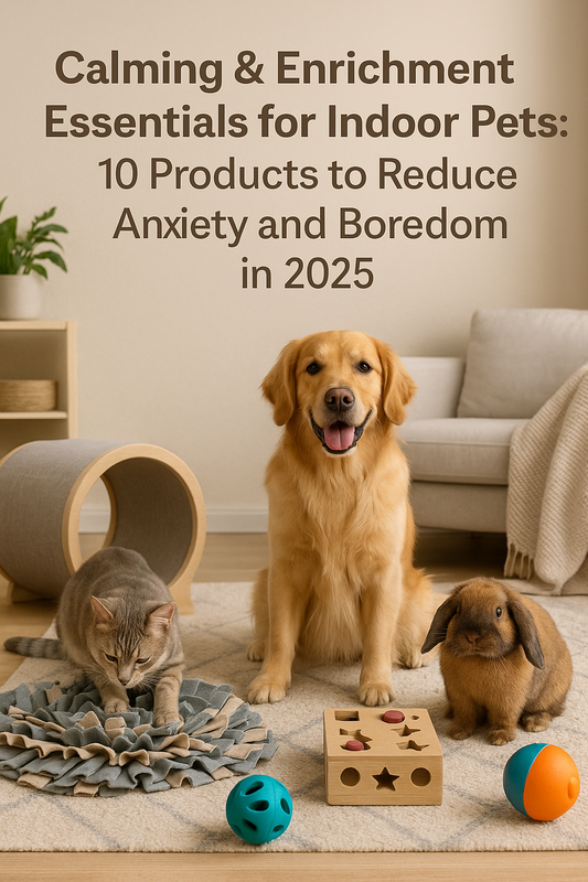 “Calming & Enrichment Essentials for Indoor Pets: 10 Products to Reduce Anxiety and Boredom in 2025”