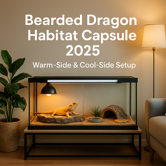 2025 Bearded Dragon Habitat Capsule: Simple Warm- & Cool-Side Setup for First-Time Reptile Parents
