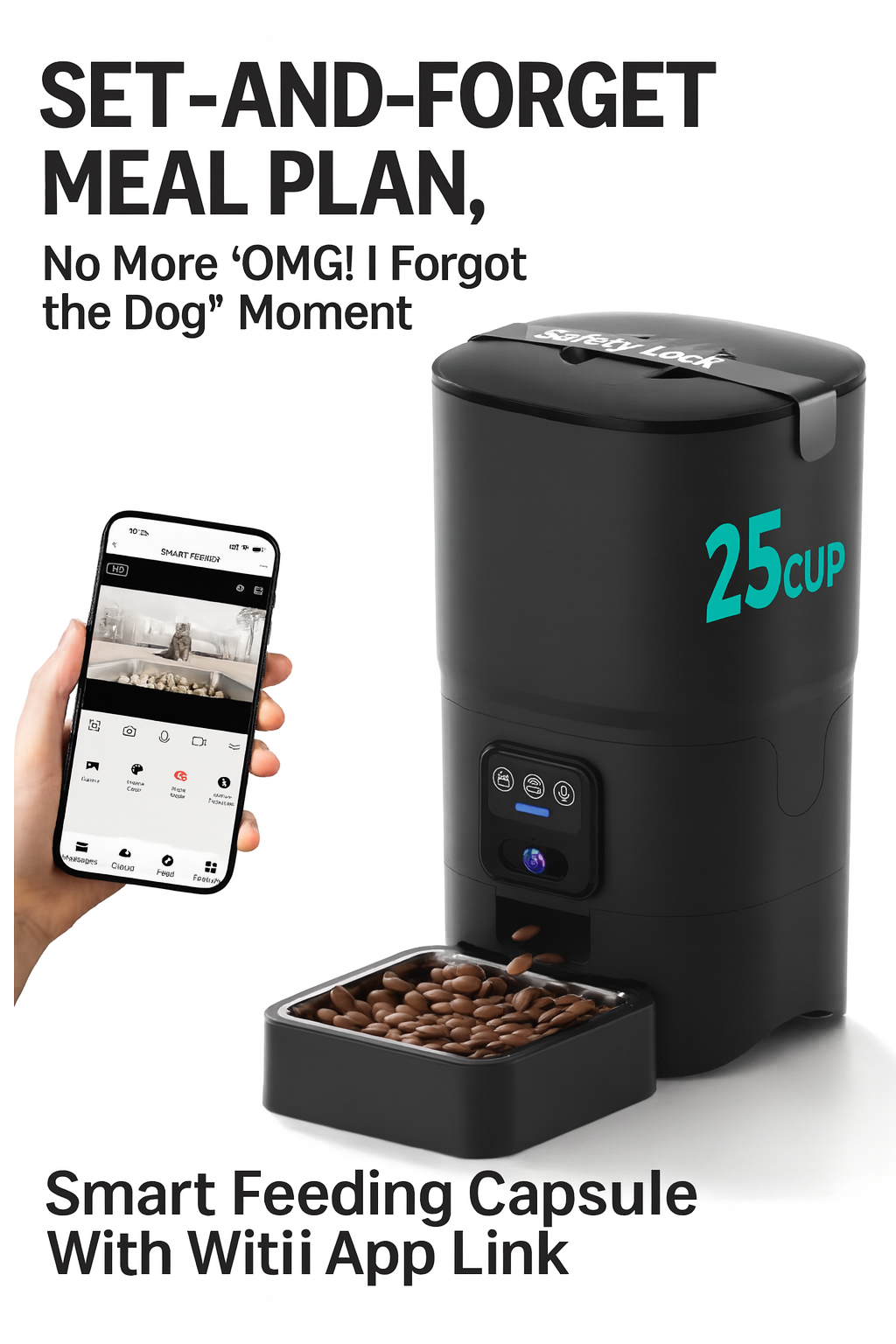 See, Feed, and Breathe Easier: How a 1080P Smart Feeder Turns Everyday Pet Care into a “Set-and-Relax” Routine