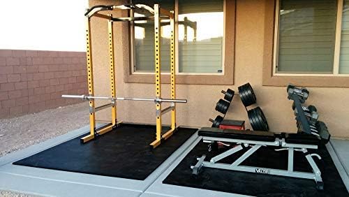 American Floor Tiles - Heavy Duty Stall Tiles - Stable/Horse Tiles - Thick, Durable Rubber Flooring Solid Black 12' x 16' Set 1/2" Thick (48 Tiles Total)