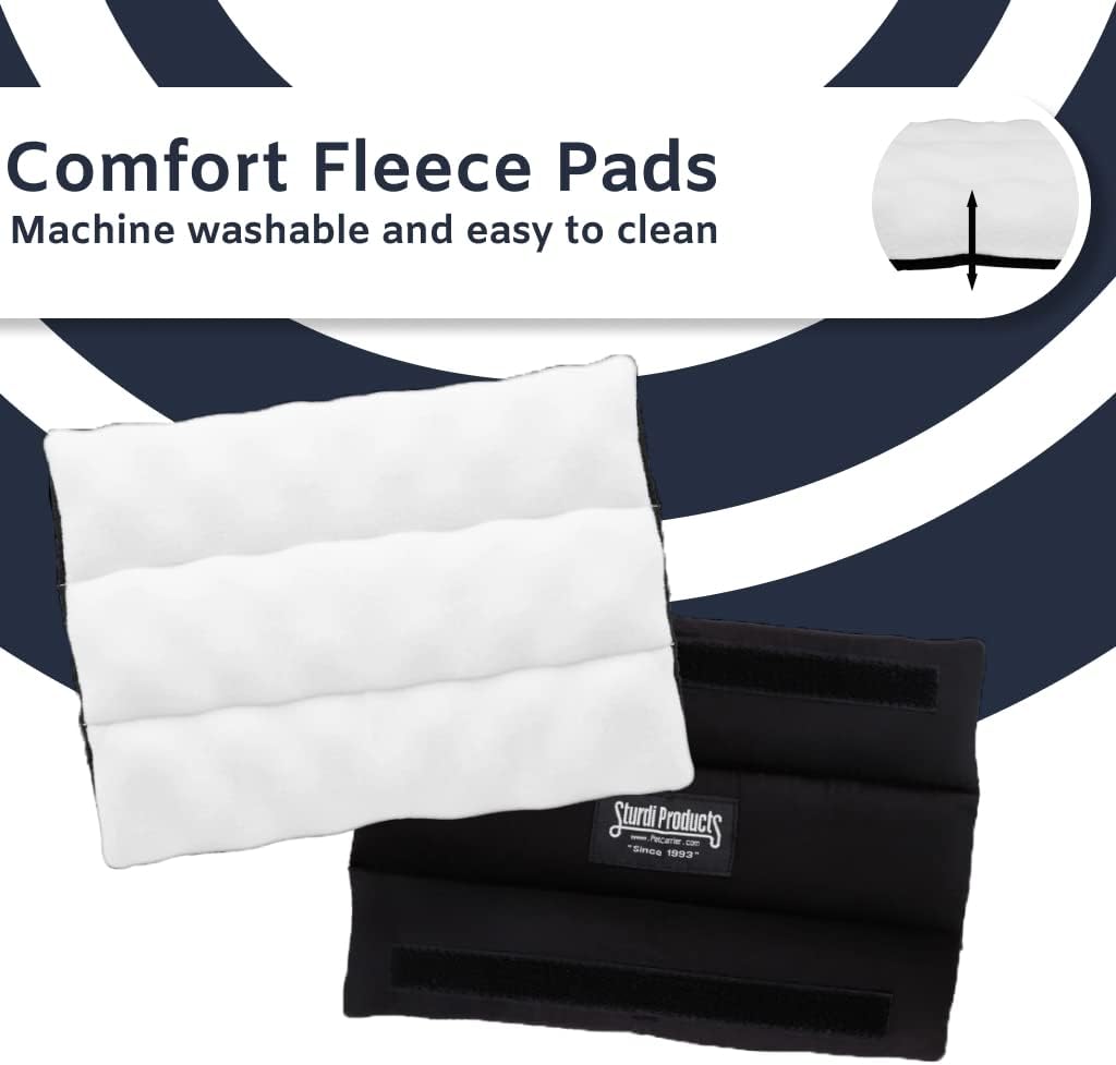 SturdiBag Large Pet Travel Carrier: Flexible Height for Cat and Dog Soft Sided with Safety Clips and Seatbelt Straps | Evergreen, 18" x 12" x 12" (PN: SB2-PRO-EG)