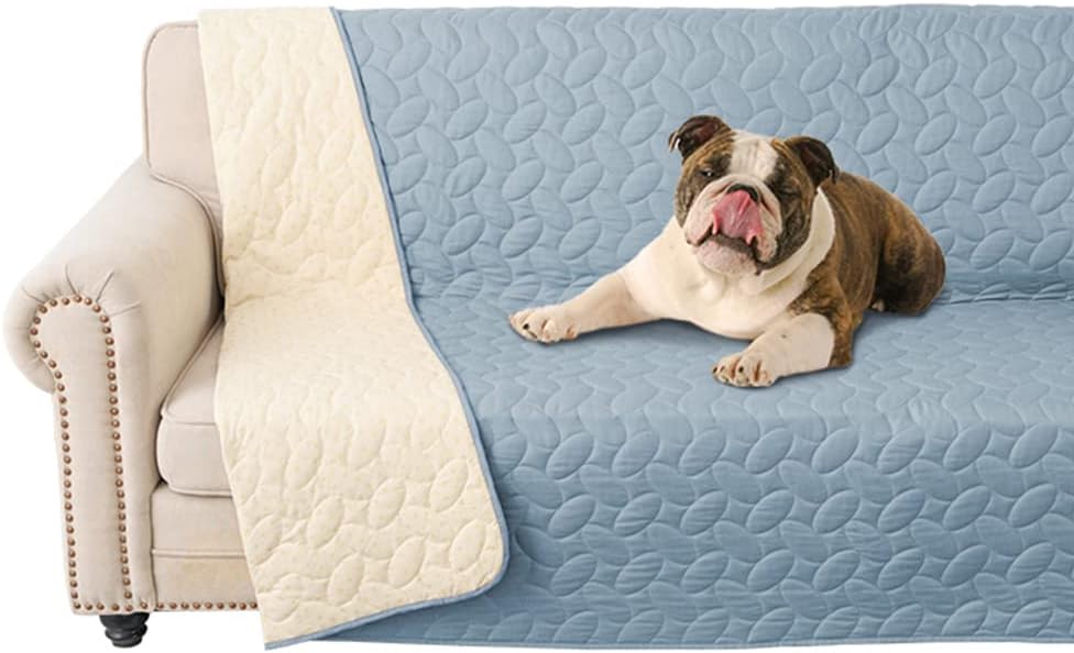 Ameritex Pet Bed Cover Dog Bed Blanket for Sofa and Furniture Waterproof New Pattern Design (68x82 Inch, Light Blue)