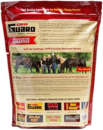 Horse Guard Hoof Supplements for Horses - 80 Servings - Biotin Hoof Blast 10lb Bag with 100mg Biotin per Serving - Concentrated Equine Hoof Health, Strengthener with MSM, Methionine, Zinc