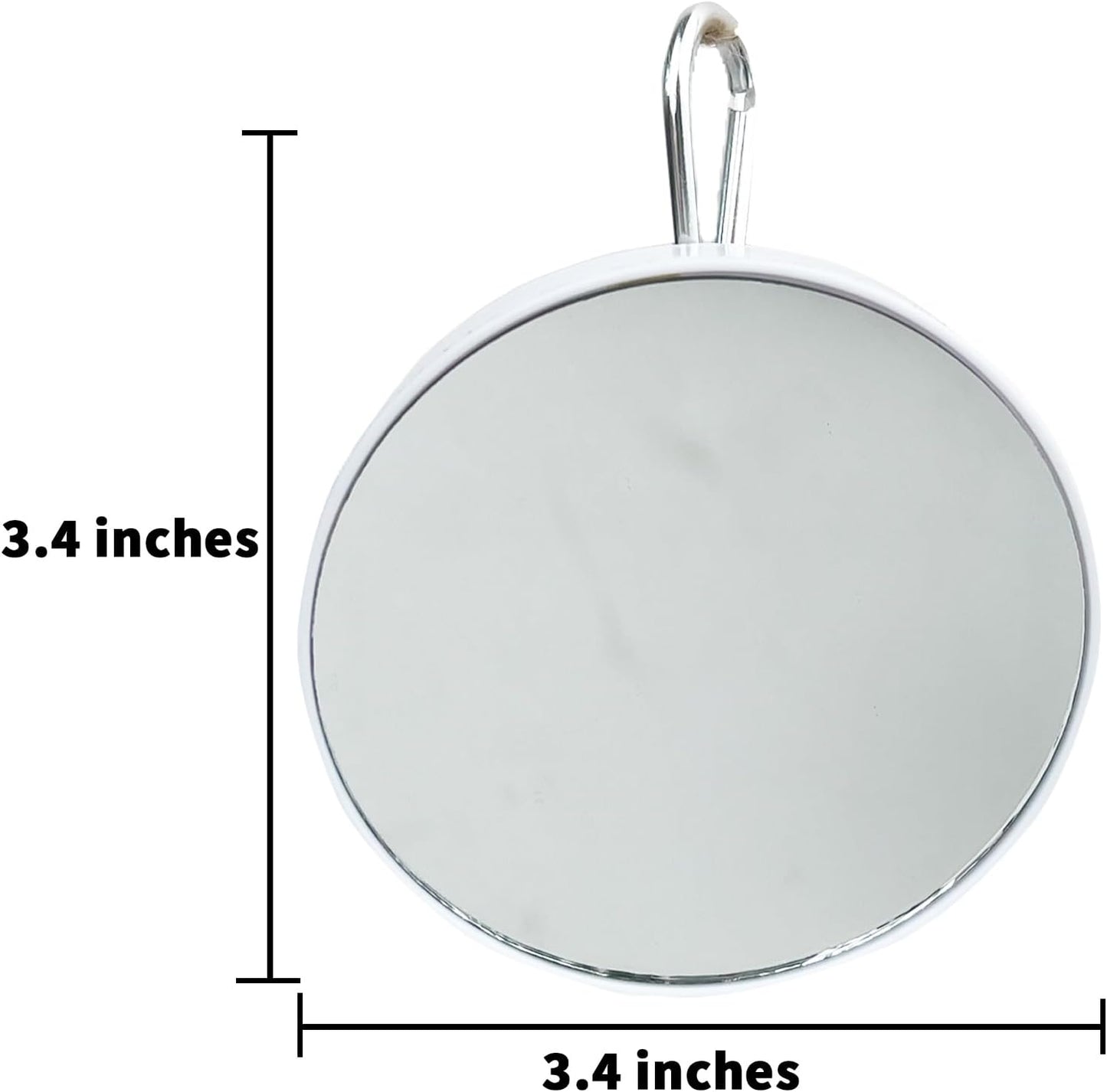 FlidRunest 2PCS Bird Mirror Toy for Cage, 10X Bird Parrot Interactive Playing Cage Toy with Hook, Parrot Toy Bird Cage Mirror for Cockatiel, Parakeets, Lovebirds, Finch, Canaries, Budgie