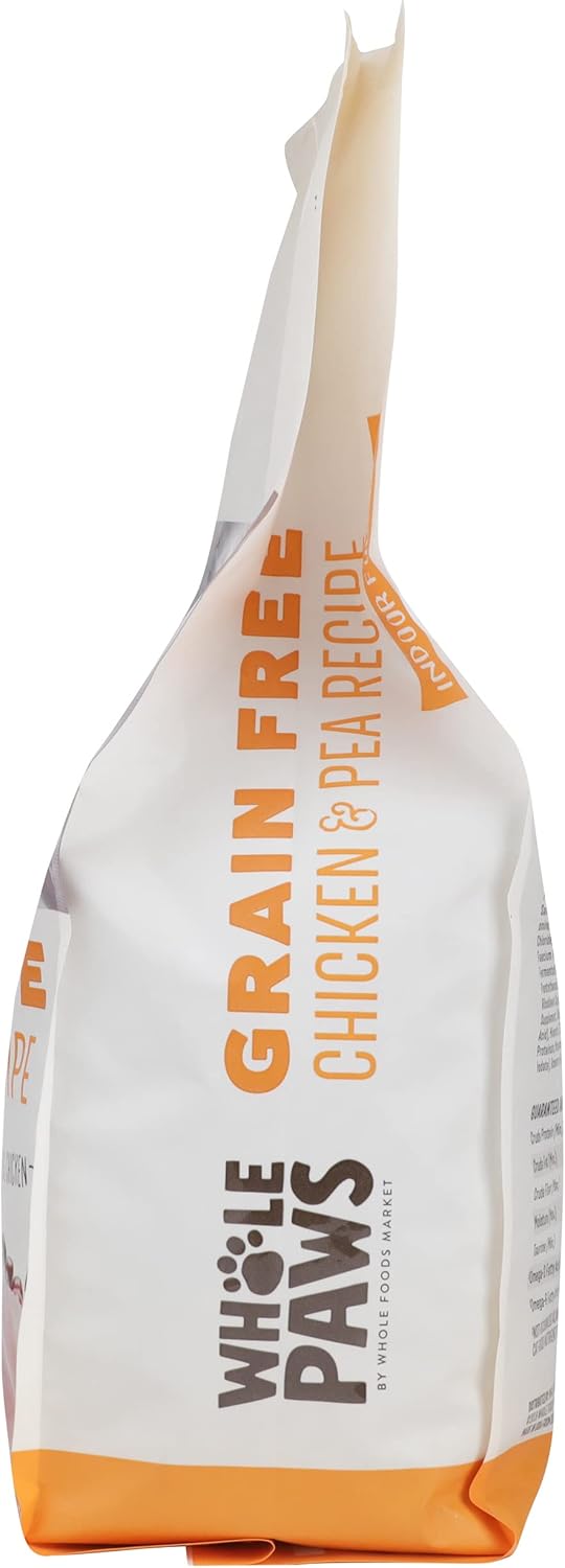 Whole Paws, Grain-Free Dry Cat Food, Chicken & Pea Recipe, Enhanced with Fiber & Prebiotics, Indoor Formula, 3.5 lb