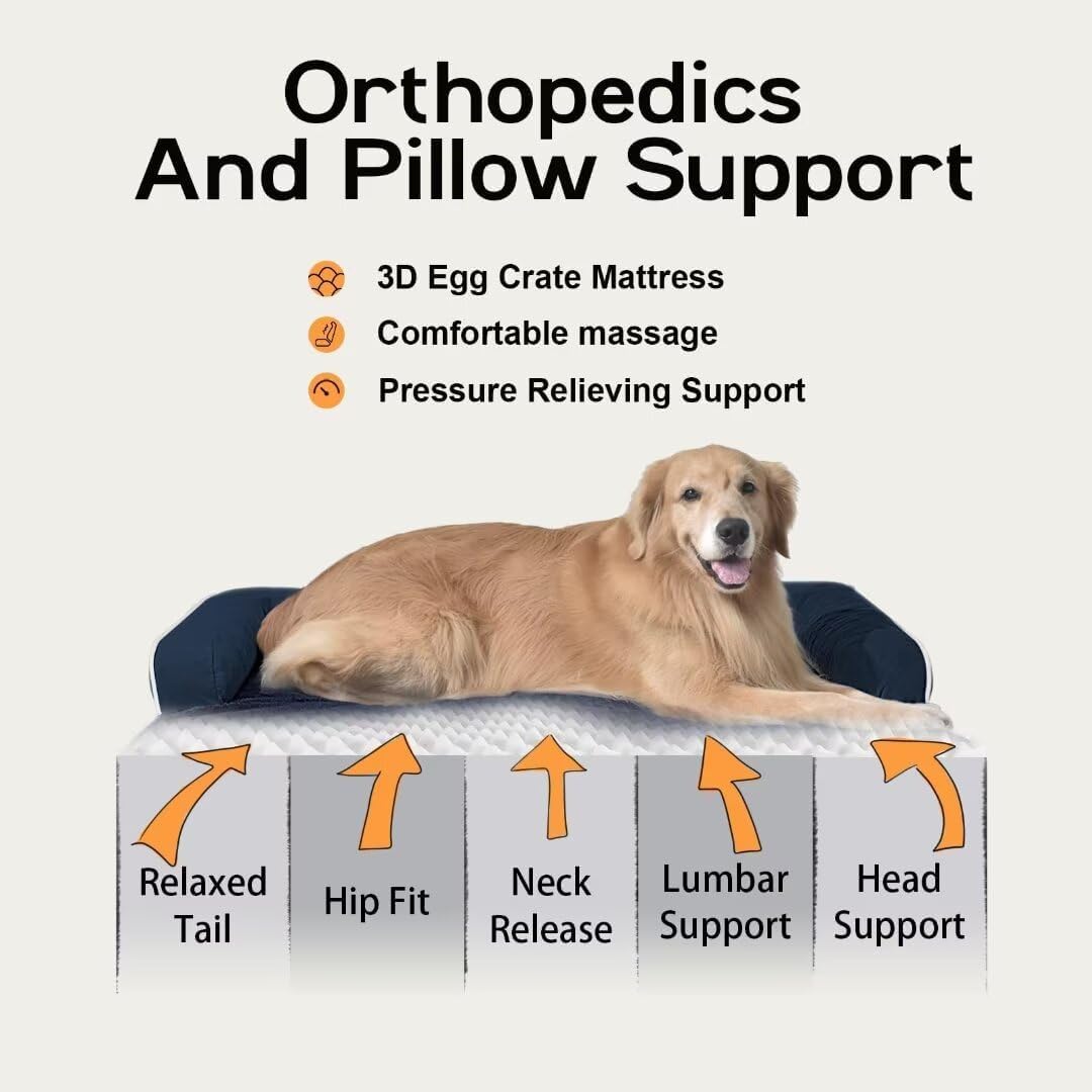 Small Dog Bed and Cat Sofa Waterproof Orthopedic Dog Beds for Small Dogs Cat Bed Comfy Pet Couch Sofa Beds with Washable Removable Cover & Non-Slip Bottom