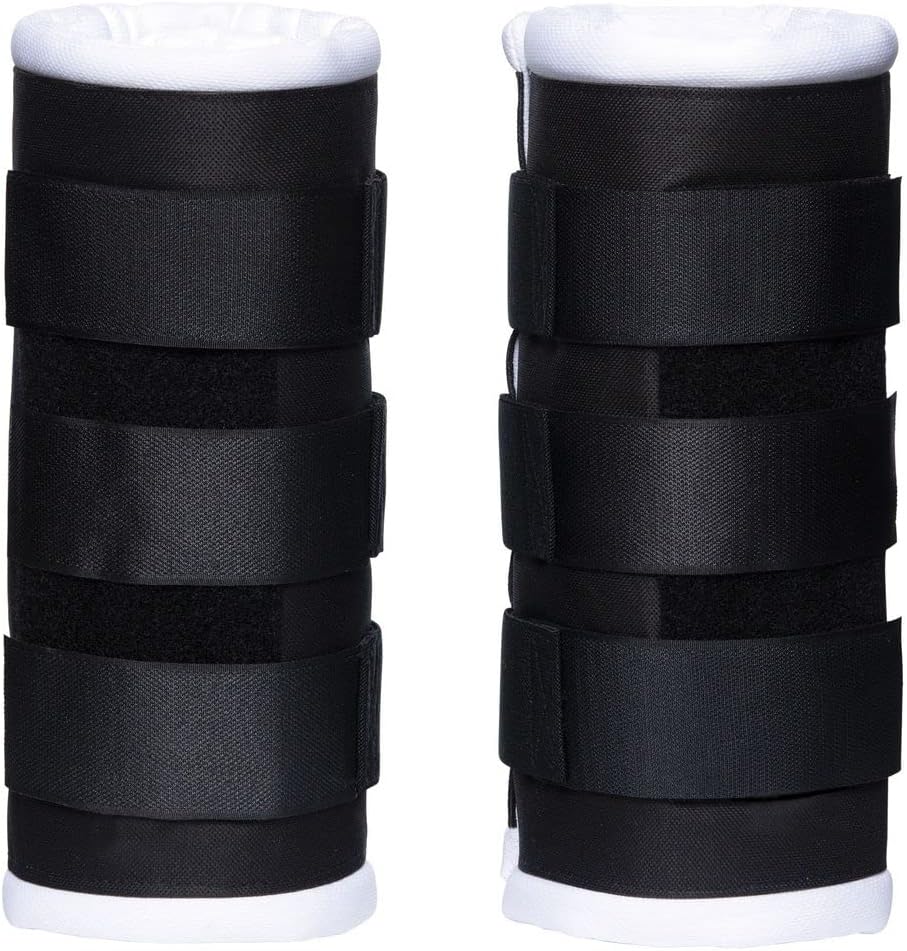 Schneiders Dura-Tech Tekno-Dri Quick Wrap No Bow Leg Wraps for Horses | Exceptional Support & Moisture-Wicking Protection | Color Black | Size 12