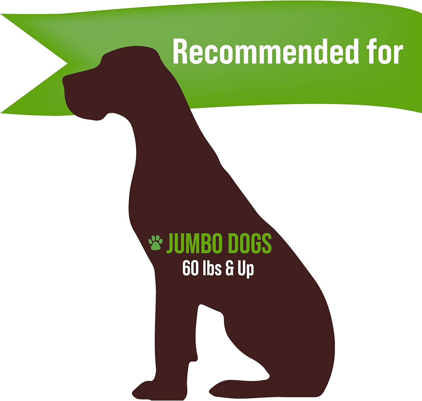 Buck Bone Organics Dog Chews, Elk Antlers for Dogs, Long Lasting Dog Bones for Aggressive Chewers, All Natural, No Preservatives, Wild Shed in The USA (Jumbo)