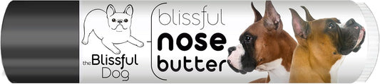 The Blissful Dog Show Boxer Nose Butter for Dry, Cracked Skin, Lick-Safe Dog Nose Balm with Moisturizing Shea Butter, Almond, Olive, and Essential Oils, Pet Supplies, Uncented, 0.15 oz.