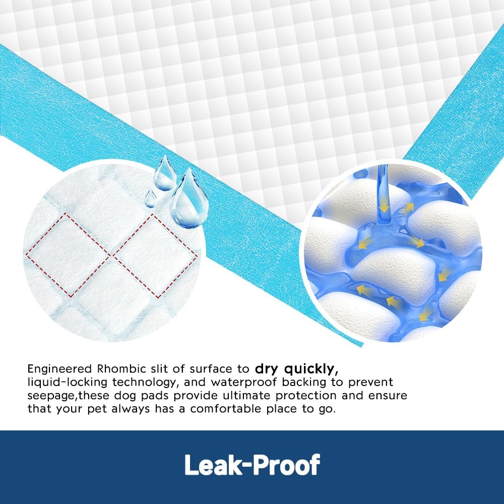 Quilocare 100PCS 28” x 34” Puppy Pads