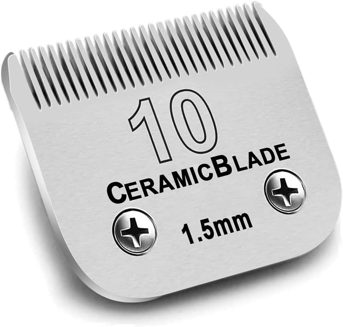 1Pack 10 Blade Dog Groomg Blades Compatible with Pet Clipper/Oster A5/Wahl KM Series Dog Clipper,Ceramic Blade & Stainless Steel Blade