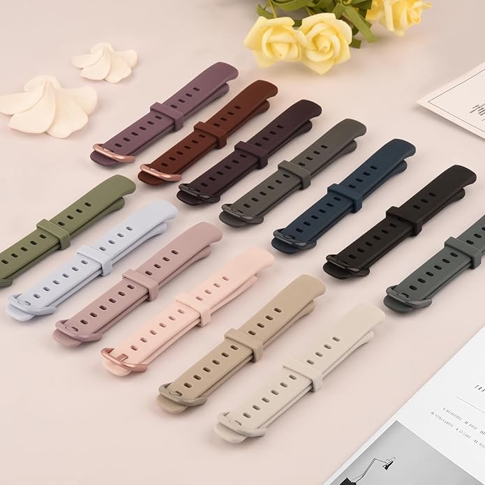 AK Sport Band Compatible with Fitbit Luxe Bands for Women Men, Soft Silicone Replacement Sport Straps Wristbands for Fitbit Luxe Fitness and Wellness Tracker