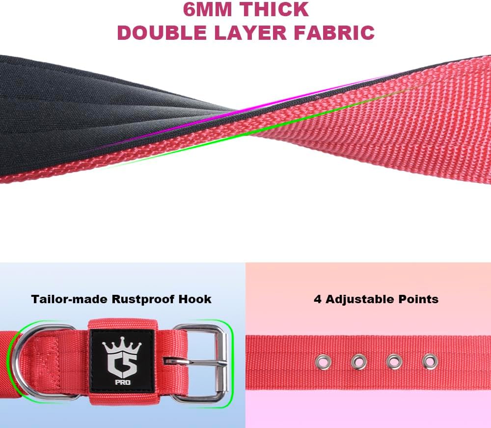 TSPRO Tactical Dog Collar 1.5 Inch Wide Thick Dog Collars with Heavy Duty Metal Buckle, Durable, Strong, Adjustable for Medium to Large Dogs (Camo Khaki M)