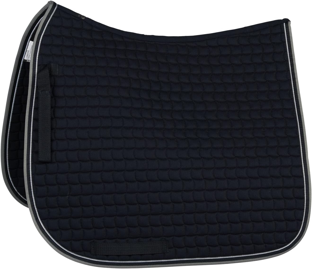HORZE Adepto Quilted Quick-Dry Dressage Saddle Pad for Horses with Two-Tone Trim