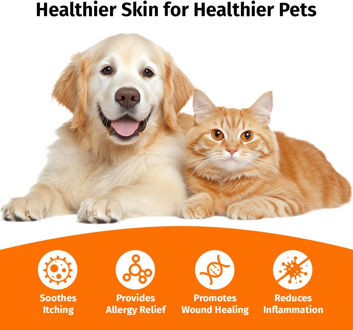 Hot Spot Spray for Dogs, Itch Relief Spray & Hot Spot Treatment for Dogs, Helps Alleviate Allergies Dry Itchy Skin, Wound Care Spray for All Animals, 2.02oz