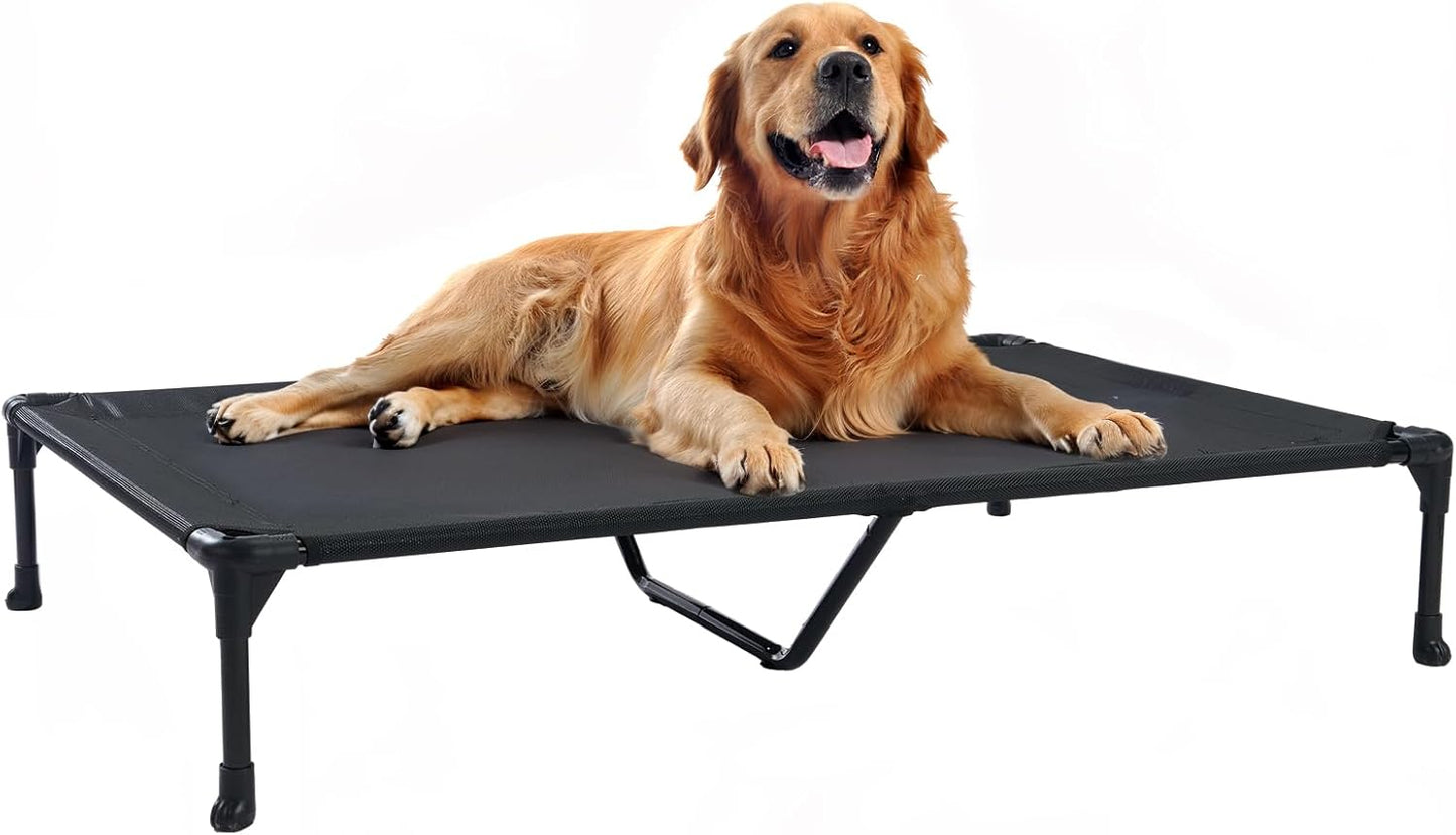Veehoo Cooling Elevated Dog Bed, Portable Raised Pet Cot with Washable & Breathable Mesh, No-Slip Feet Durable Dog Cots Bed for Indoor & Outdoor Use, X Large, CWC1803-XL