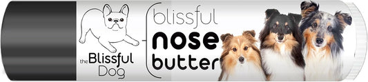 The Blissful Dog Shetland Sheepdog Nose Butter for Dry, Cracked Skin, Lick-Safe Dog Nose Balm with Moisturizing Shea Butter, Almond, Olive, and Essential Oils, Pet Supplies, Uncented, 0.15 oz.