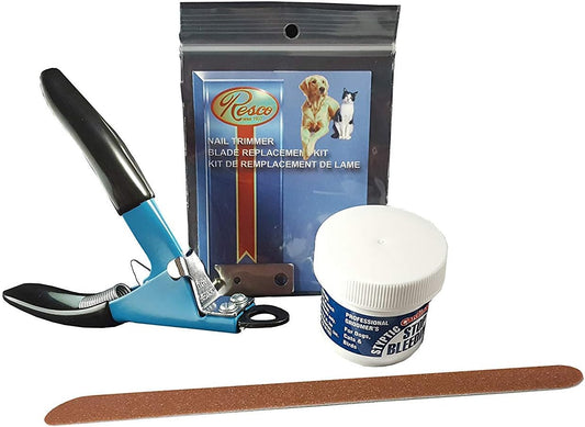 Resco USA-Made Nail Grooming Kit, Small to Medium, Blue (PF0530)