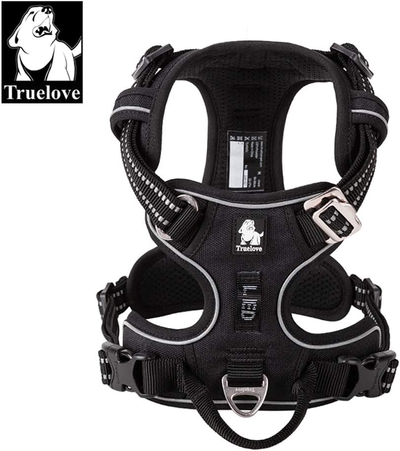 TRUE LOVE Dog Harness No Pull Nylon Reflective Pet Harness Adjustable Comfortable Control Step-in Brilliant Colors Truelove TLH56512