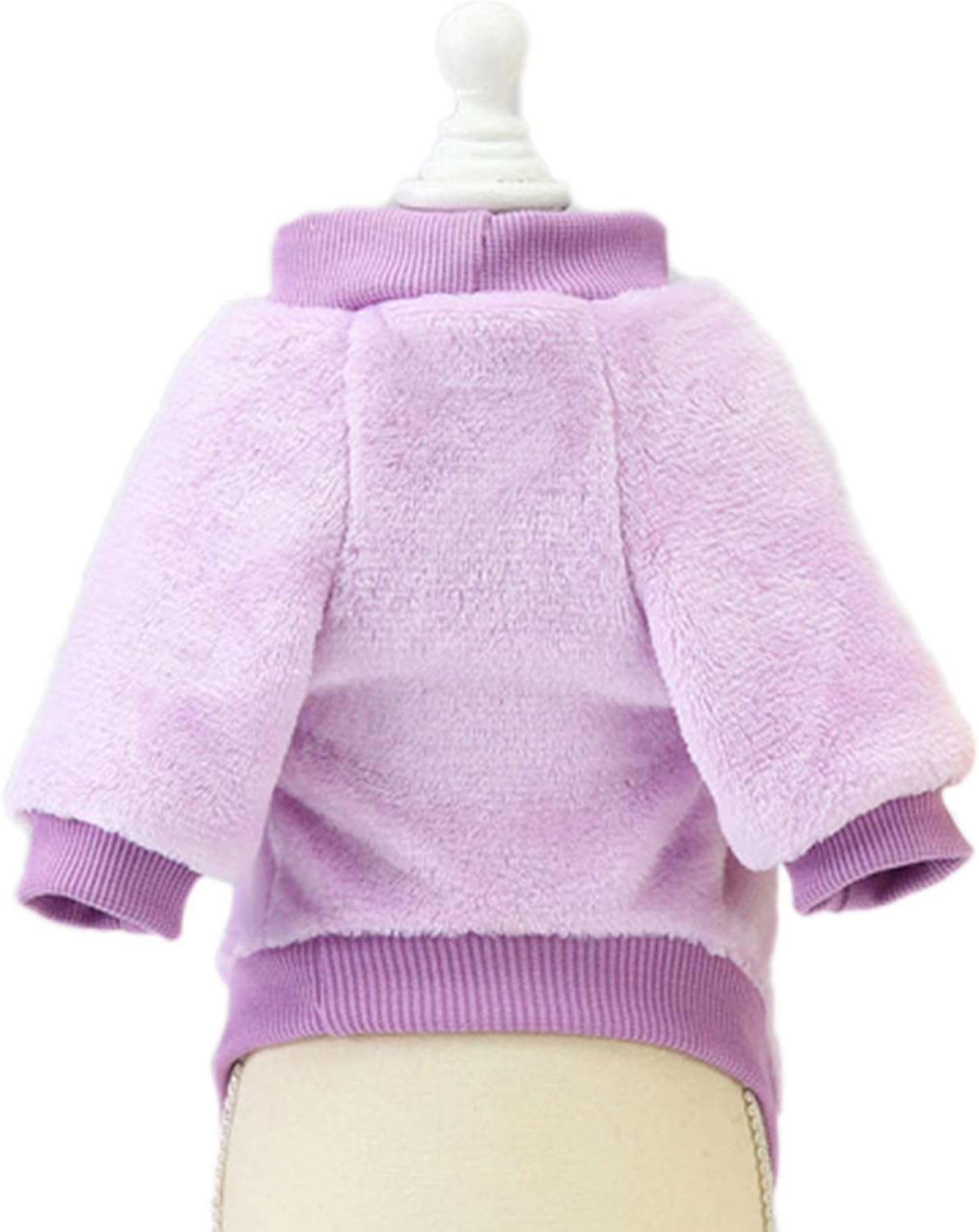 Jecikelon Pet Dog Clothes Dog Sweater Soft Thickening Warm Pup Dogs Shirt Winter Puppy Sweater for Dogs (Z01-Purple, Medium)